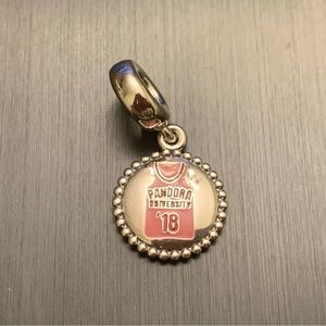 Authentic Pandora University 18 Jersey Dangle Charm
